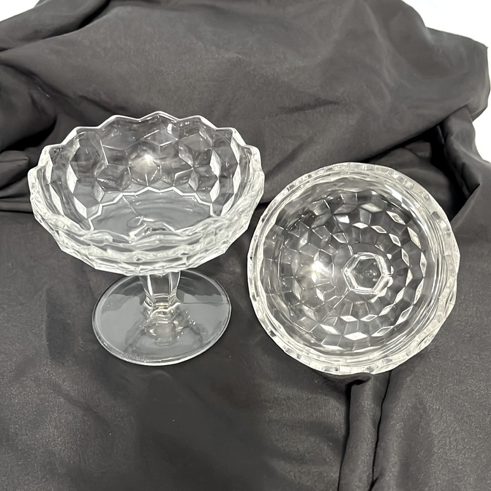 Fostoria American 2056 Jelly/Candy Dish and Cover - Picture 3 of 8